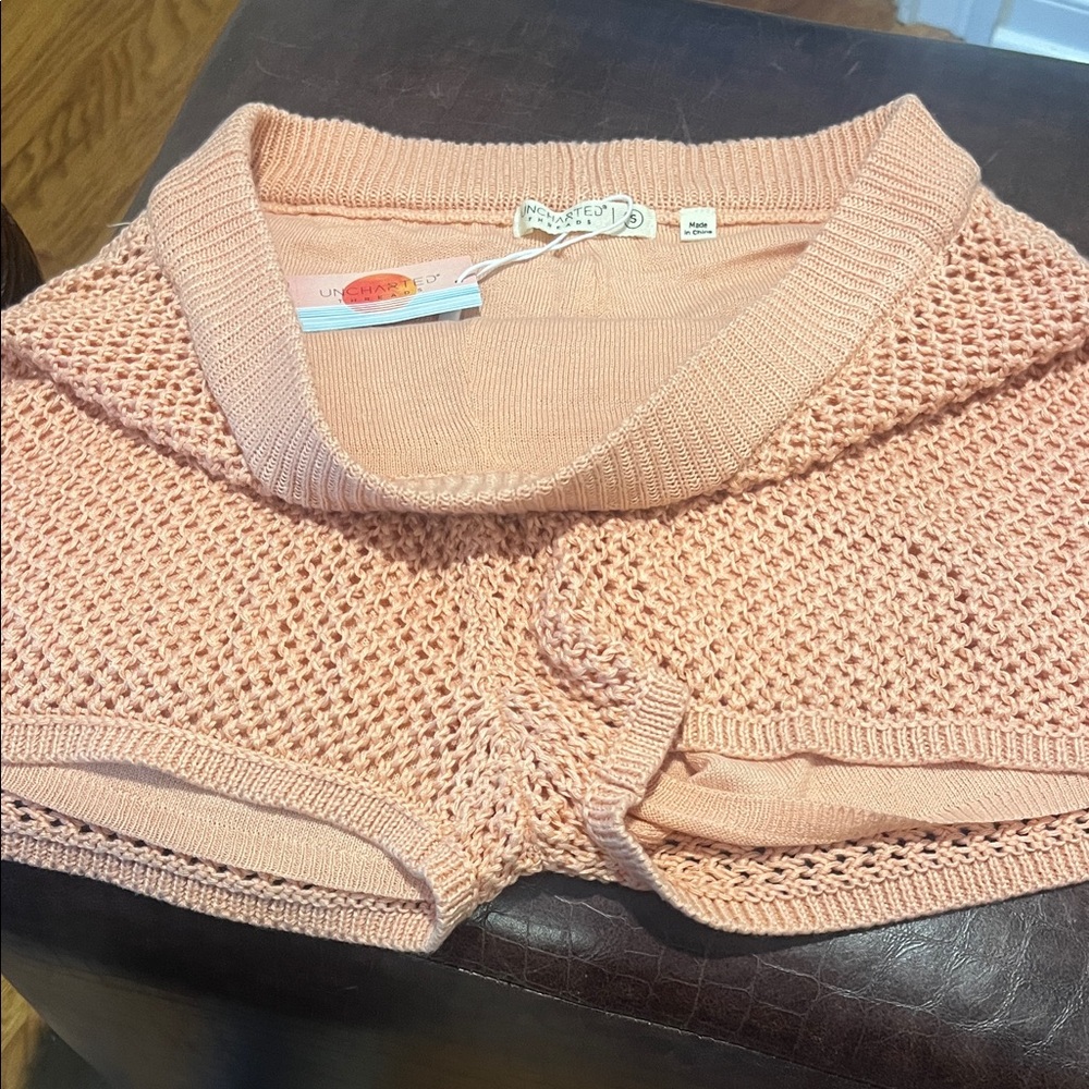 Women's Peach Sweater shorts